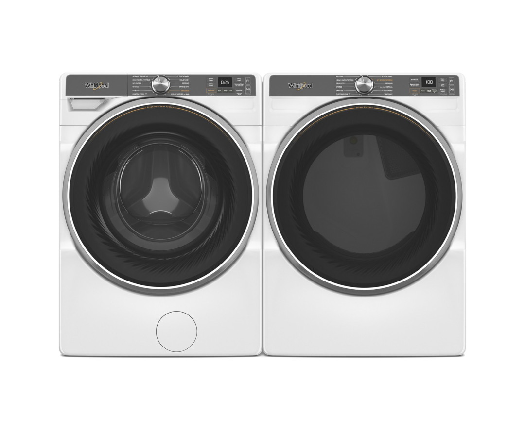 A Whirlpool® Front Load Washer & Dryer Set