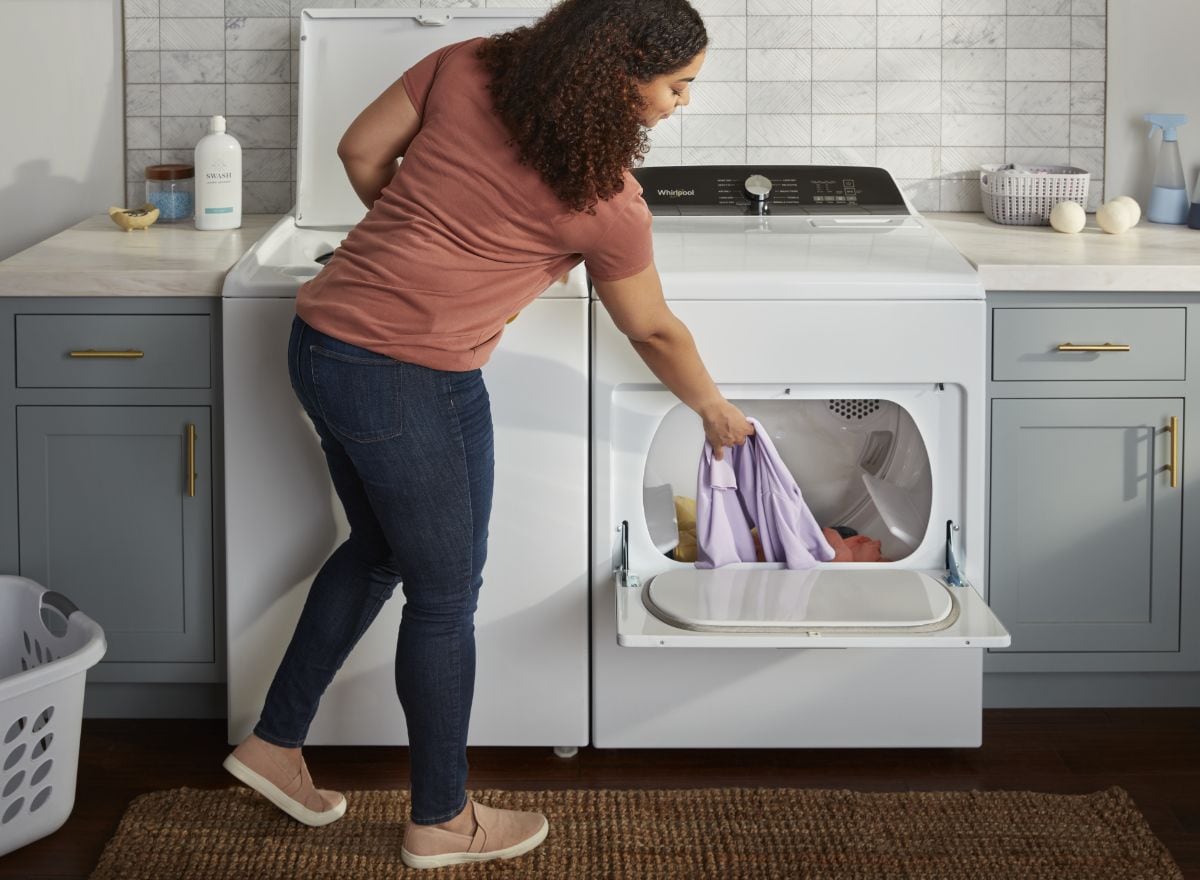 Person and Laundry