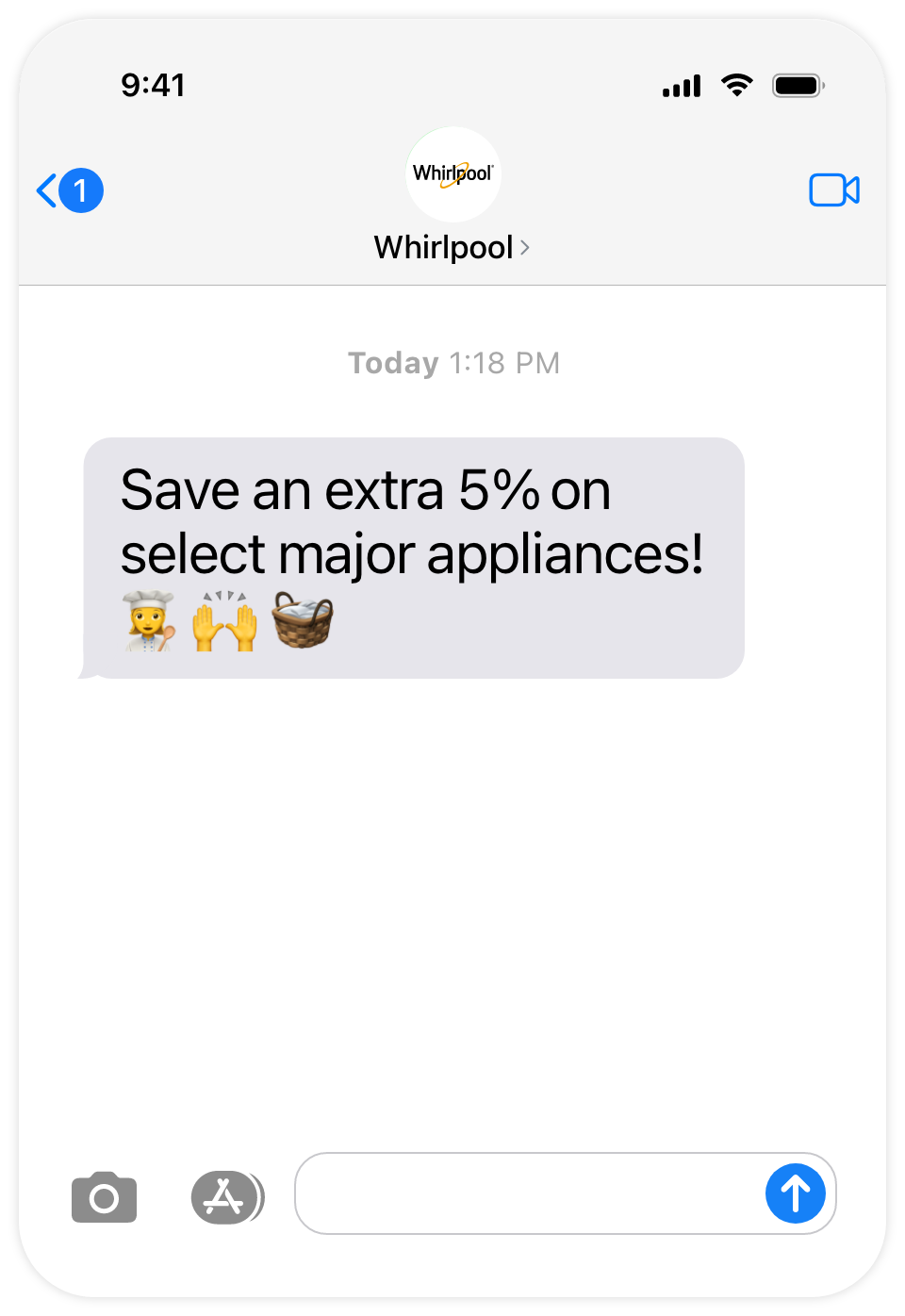 Save an extra 5% on select major appliances!