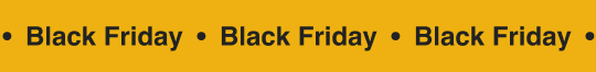 Black Friday ticker tape banner