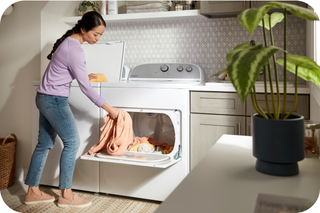 Person doing laundry