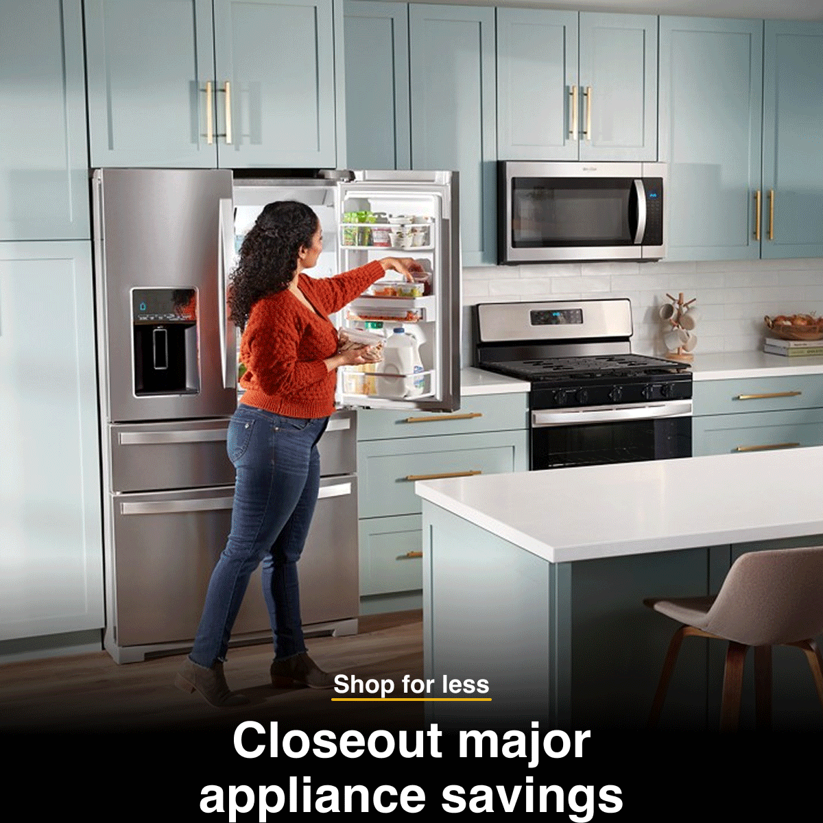 Closeout major appliance savings