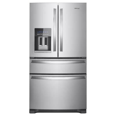 Stainless steel Whirlpool® 25 Cu. Ft. French Door Refrigerator