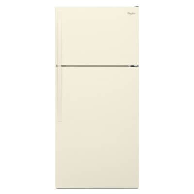 Biscuit colored Whirlpool® Top-Freezer Refrigerator