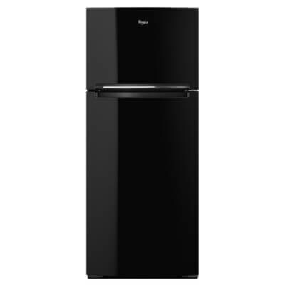Black Whirlpool® Top-Freezer Refrigerator