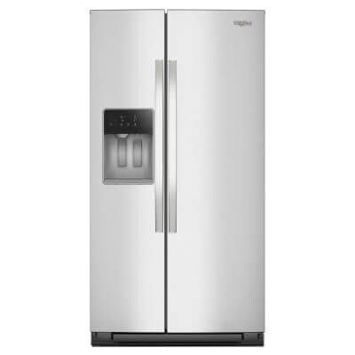 Stainless steel Whirlpool® Side-by-Side Refrigerator