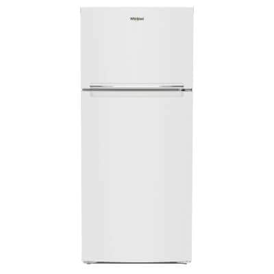 White Whirlpool® Top-Freezer Refrigerator