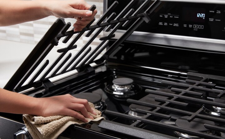 How to clean stove grates and burners