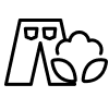 Denim pants icon
