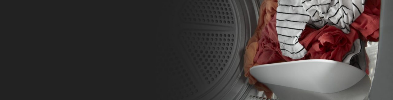 Clothes tumbling in a Whirlpool® dryer
