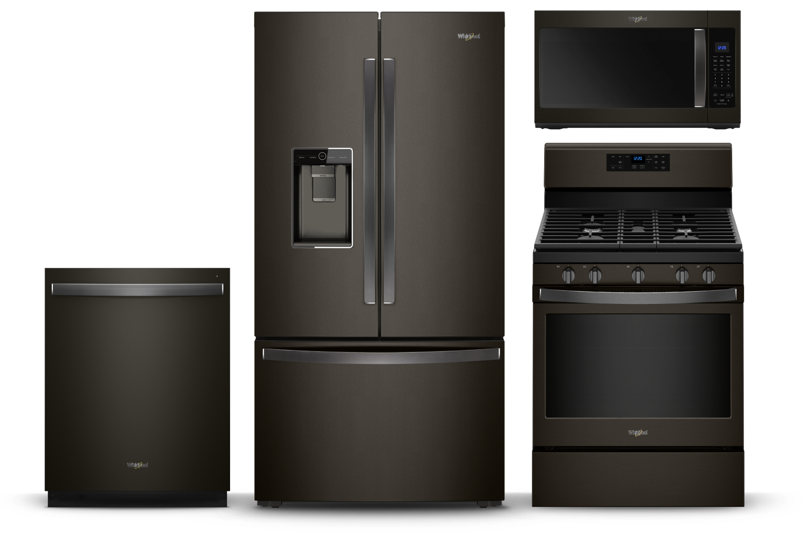 Bring the classic style of matte black appliances into your kitchen