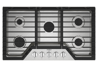 A Whirlpool® Gas Cooktop