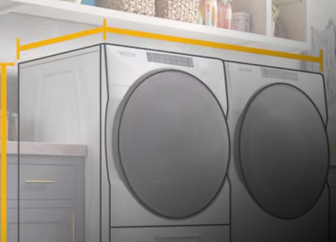 A Whirlpool® washer and dryer