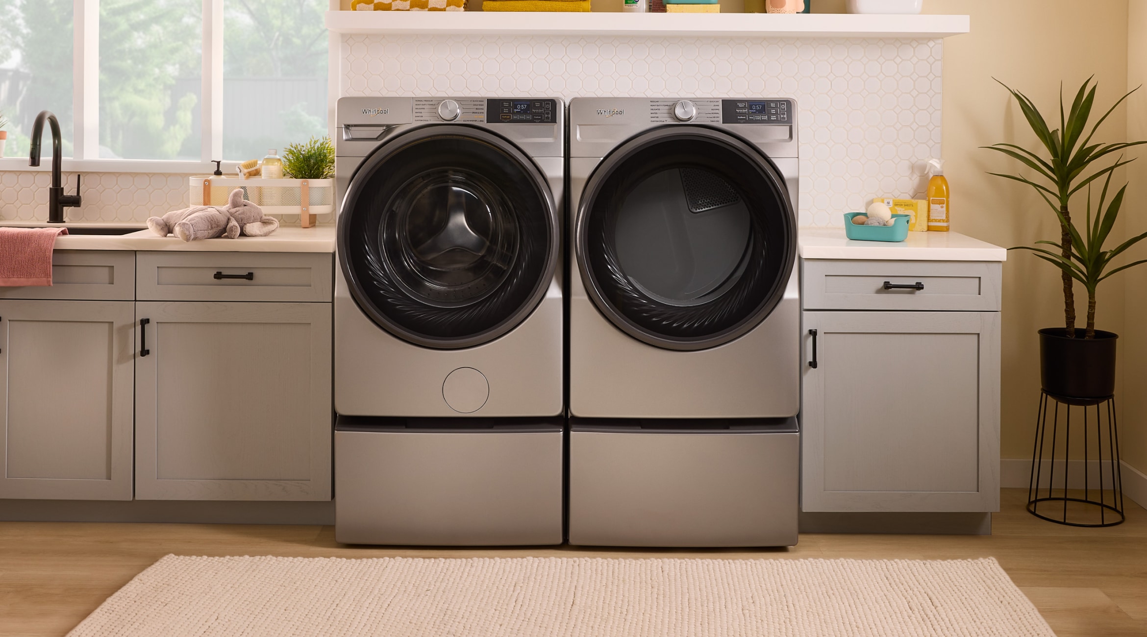 A Whirlpool® Front Load Washer and Dryer Set