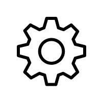 A gear icon