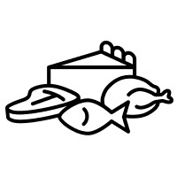 An assorted foods icon