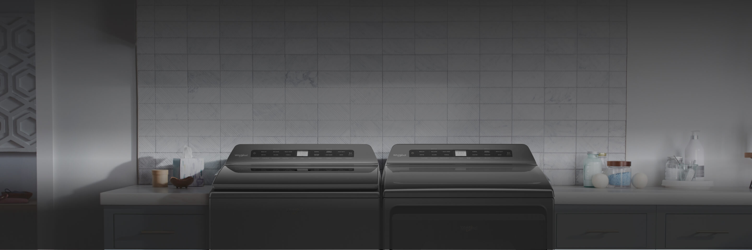 Whirlpool® Smart Top Load Washer and Dryer