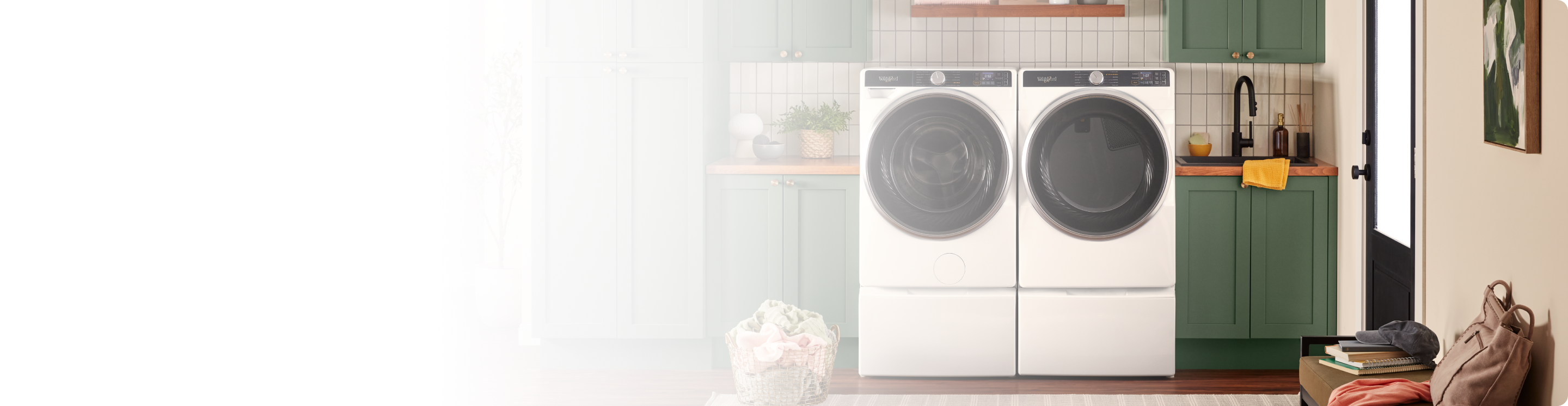 A Whirlpool® Washer & Dryer