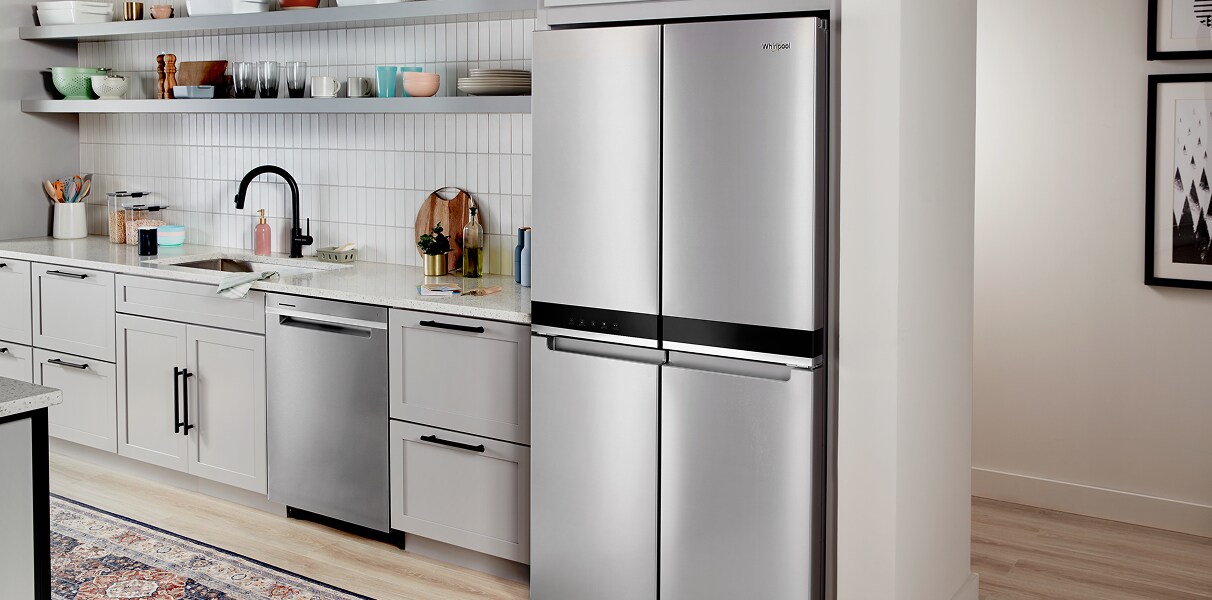 Kitchen with Whirlpool® appliances.