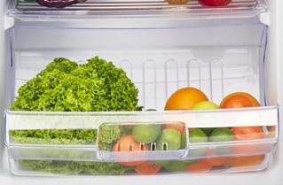 Cajón transparente para frutas y verduras