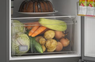Cajón transparente para legumbres con tapa de vidrio