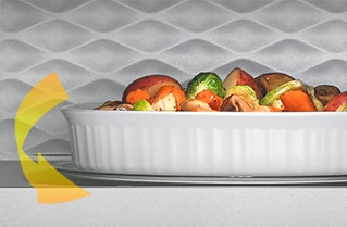 Microondas Silver Acabado Espejo Whirlpool Función Grill Plato giratorio de vidrio