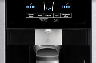 Dispensador de agua y hielo