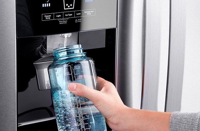 Dispensador de agua y hielo exterior