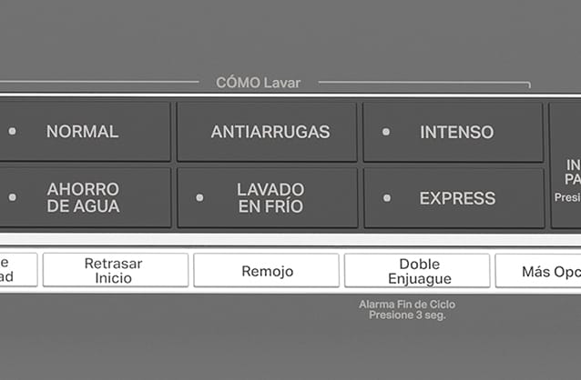 Panel intuitivo touch Qué y Cómo Lavar