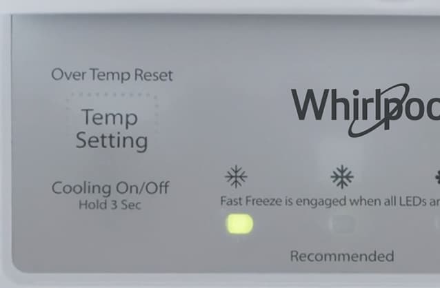 Opción Fast Freeze