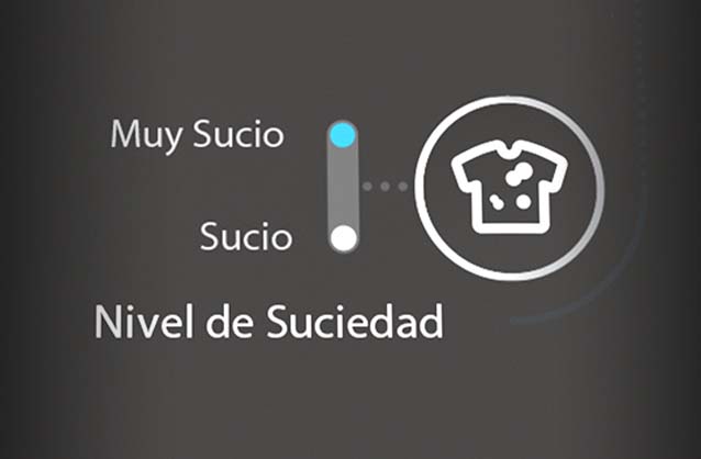 2 niveles de suciedad
