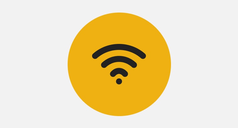 Icon with the WiFi symbol