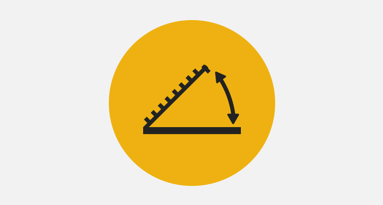 Icon of a grate lifted off of a cooktop with an arrow pointing up and down