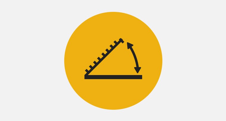 Icon of a grate lifted off of a cooktop with an arrow pointing up and down