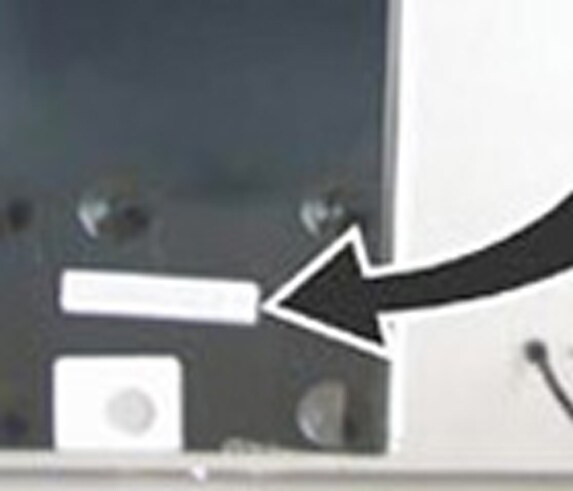 Cooktop serial number