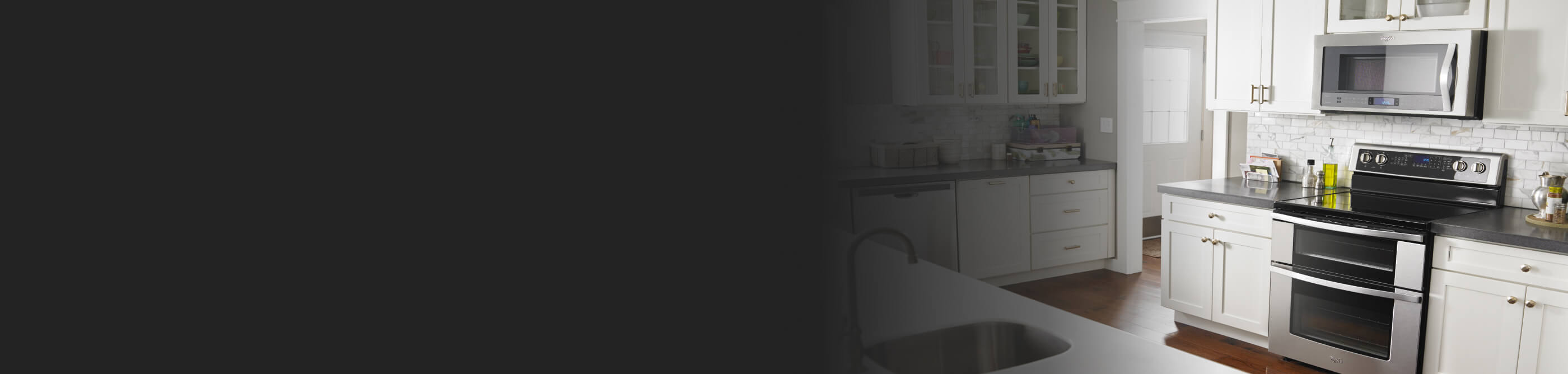 Kitchen with stainless steel Whirlpool® Appliances