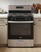 Gas range in a modern kitchen