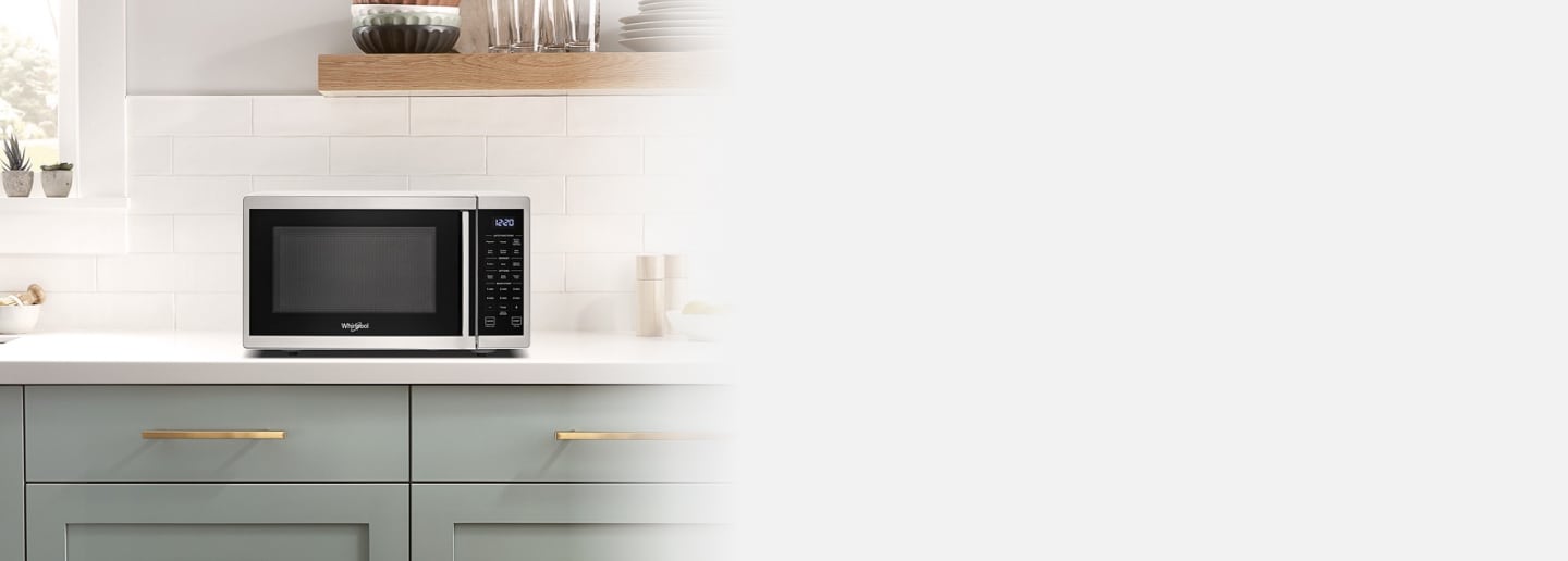 Whirlpool® Countertop Microwave in a modern kitchen