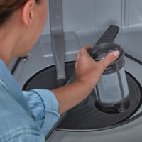 A dishwasher filter