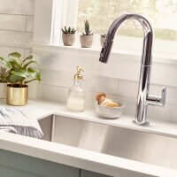 Kitchen sink in a modern kitchen