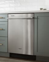 Top control dishwasher in a modern kitchen