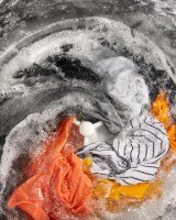 Laundry in a washing machine