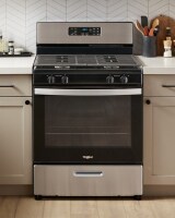 Gas range in a modern kitchen