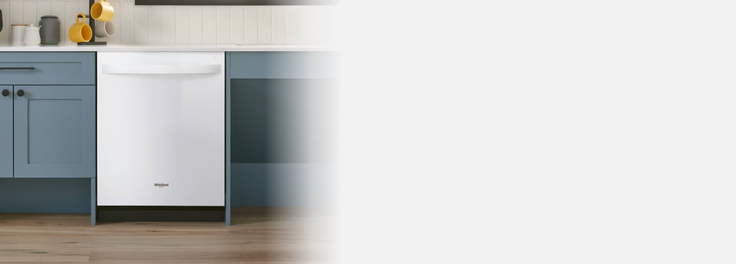 Whirlpool® Top Control Dishwasher in a modern kitchen