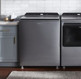 A Whirlpool® washer and dryer set