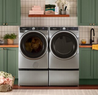 Front load washer and dryer