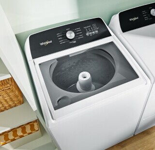 A white Whirlpool® Washer