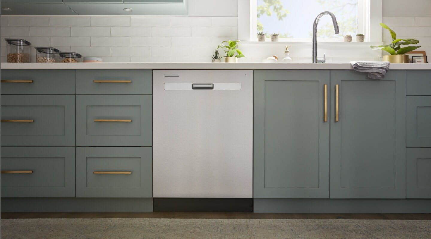 Whirlpool® Dishwasher set in cabinetry