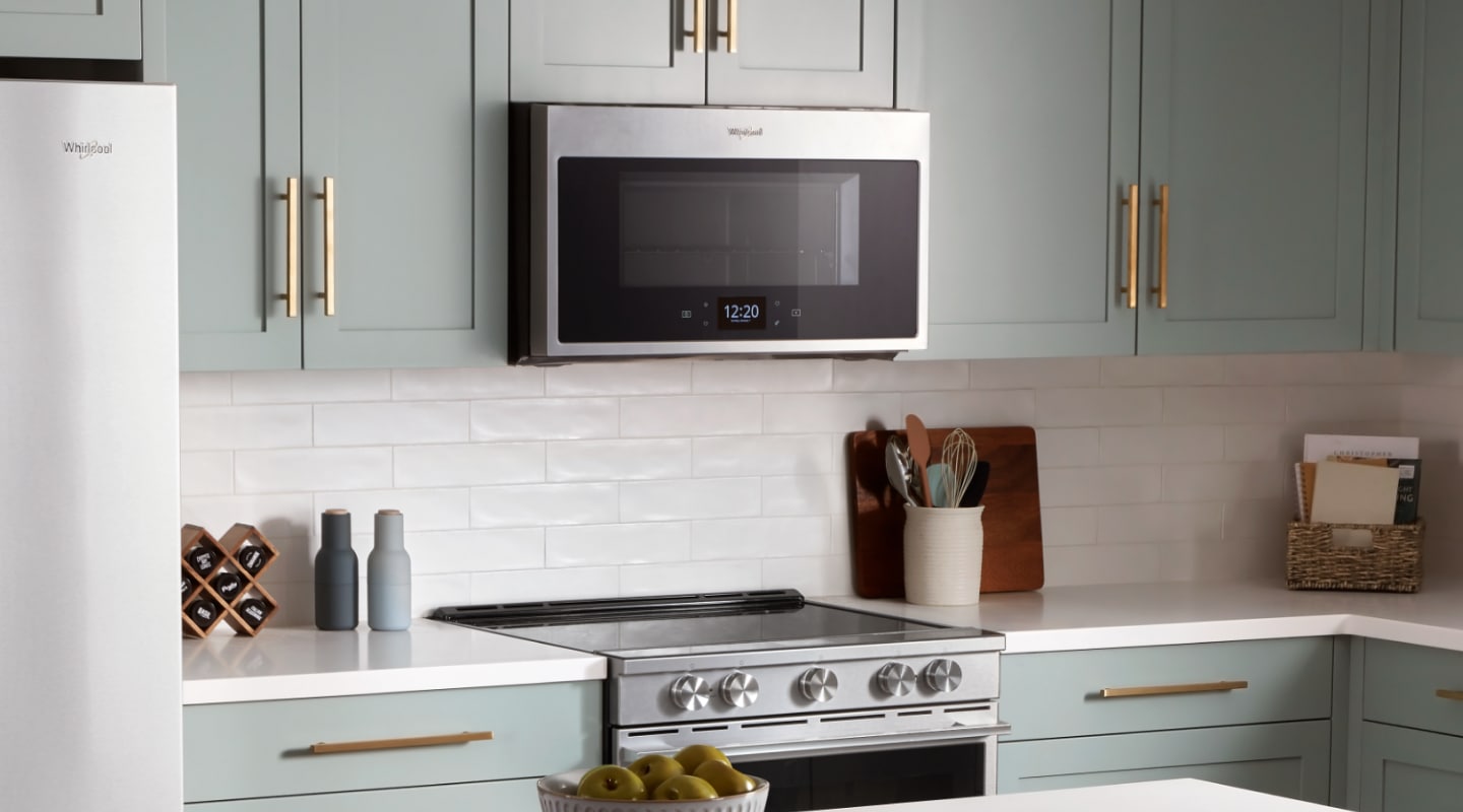 Whirlpool® Over-the-Range Convection Microwave in modern cabinetry Whirlpool® Over-the-Range Convection Microwave in modern cabinetry