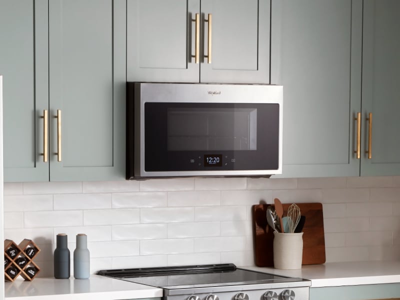 Whirlpool® Over-the-Range Convection Microwave in modern cabinetry Whirlpool® Over-the-Range Convection Microwave in modern cabinetry